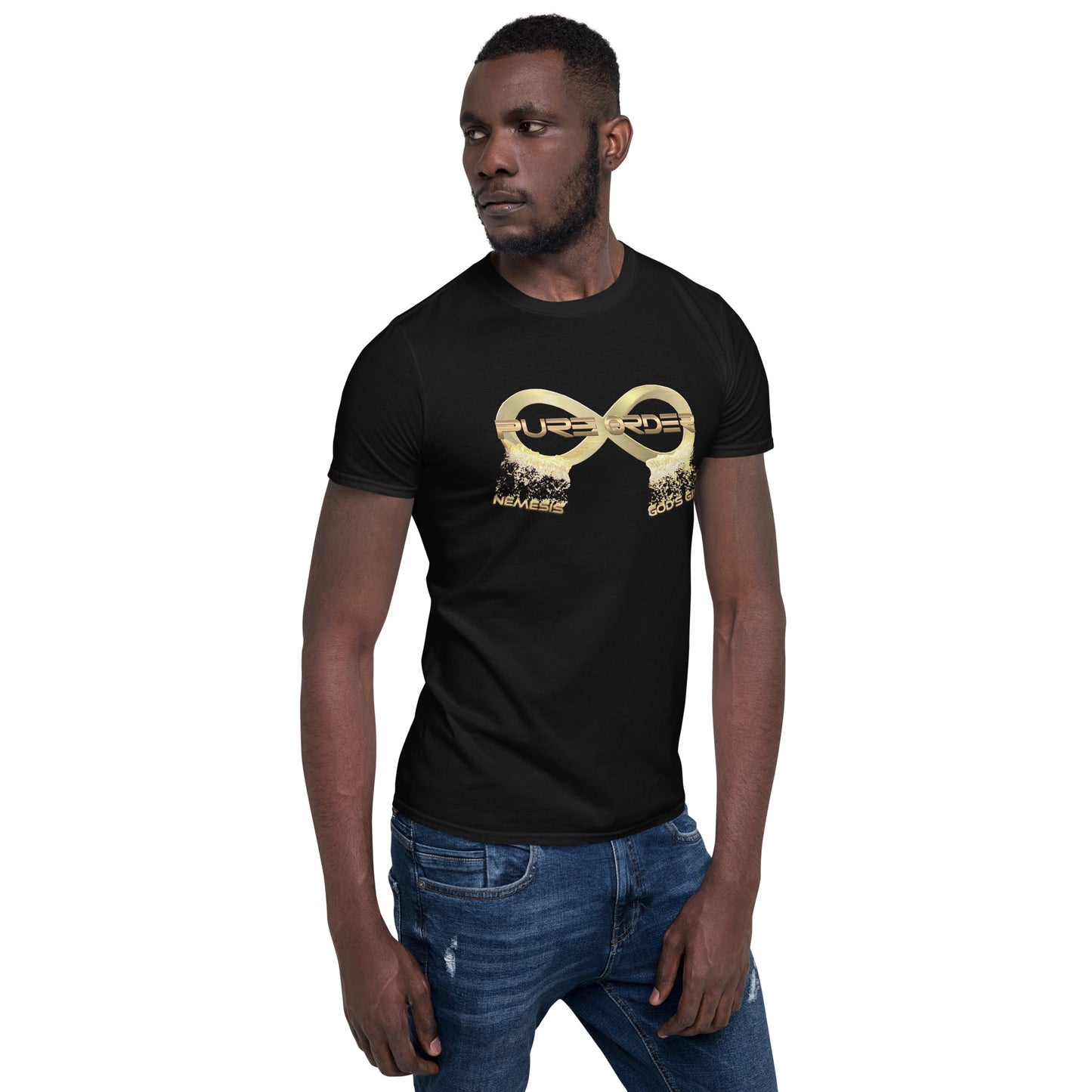 Short-Sleeve Unisex PURE ORDER T-Shirt with Print on back