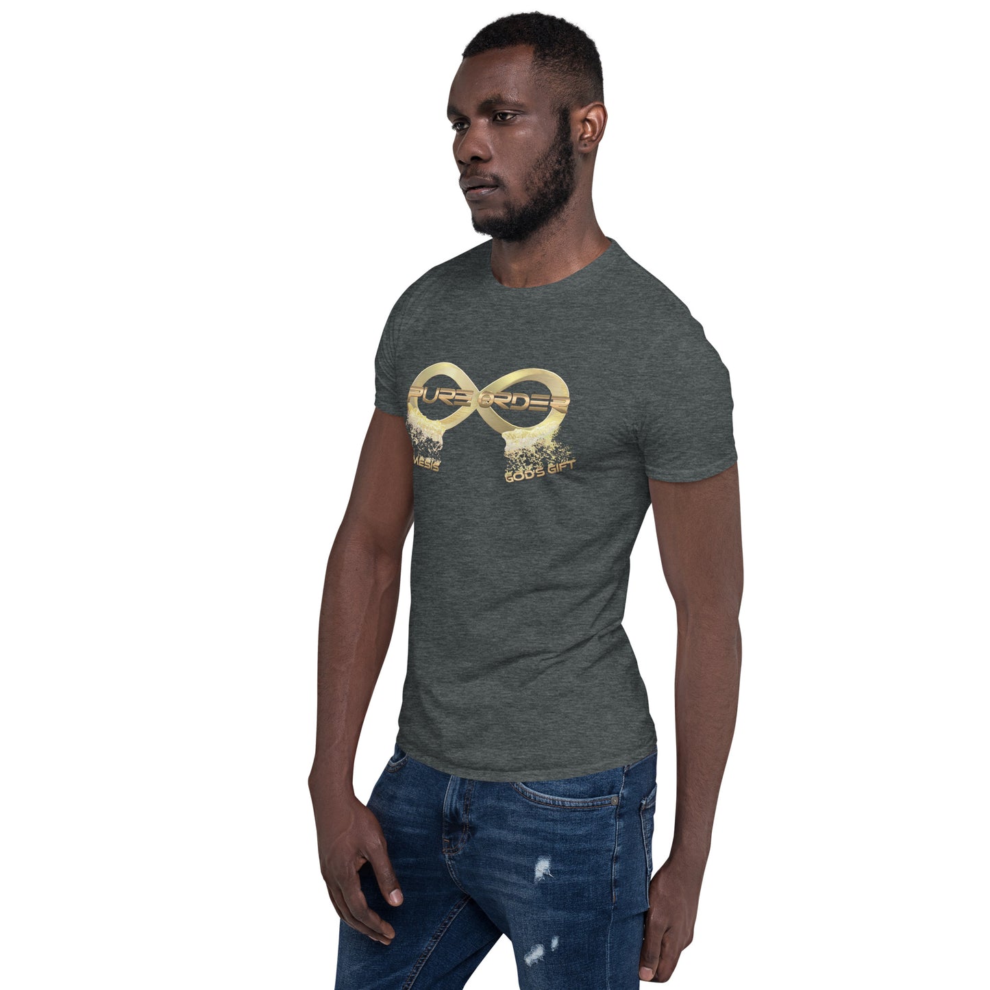 Short-Sleeve Unisex PURE ORDER T-Shirt with Print on back