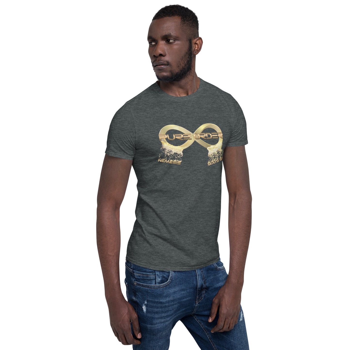 Short-Sleeve Unisex PURE ORDER T-Shirt with Print on back