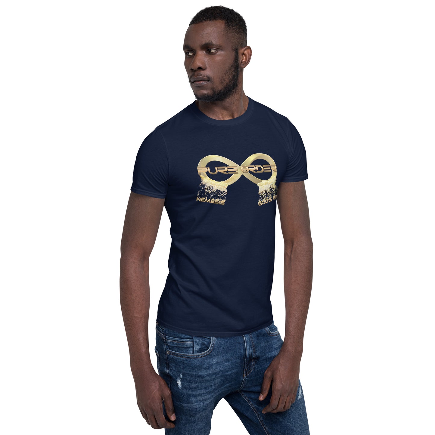 Short-Sleeve Unisex PURE ORDER T-Shirt with Print on back