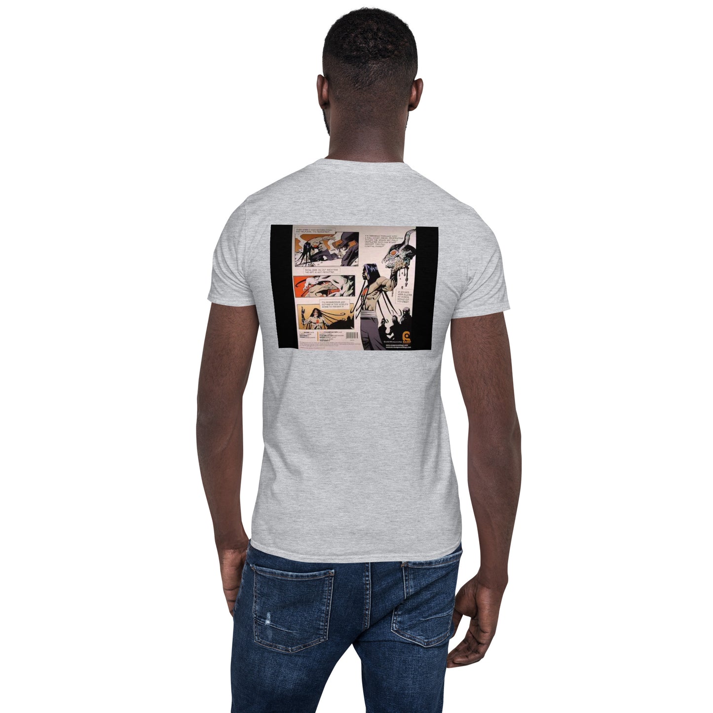 Short-Sleeve Unisex GOD'S GIFT INCISIONS album art tee, with print on back, various tee colors available