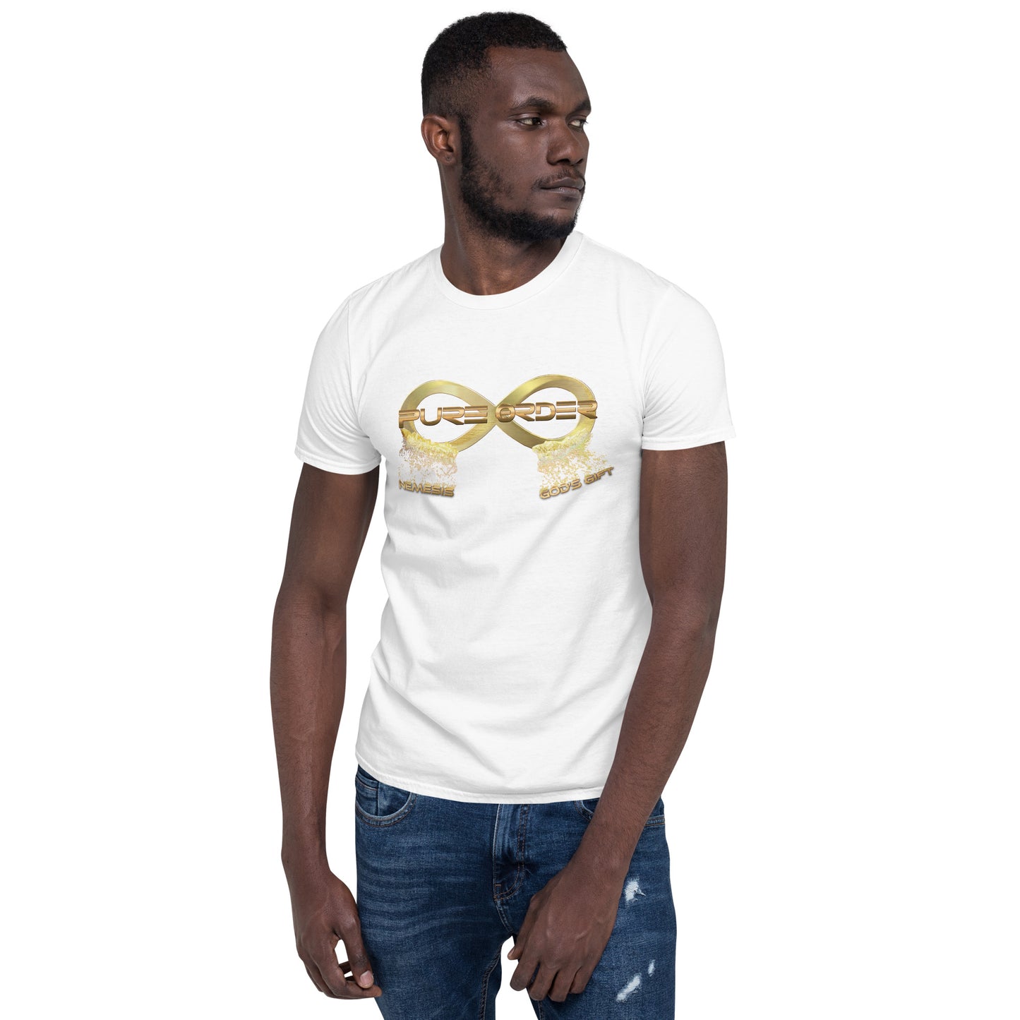 Short-Sleeve Unisex PURE ORDER T-Shirt with Print on back