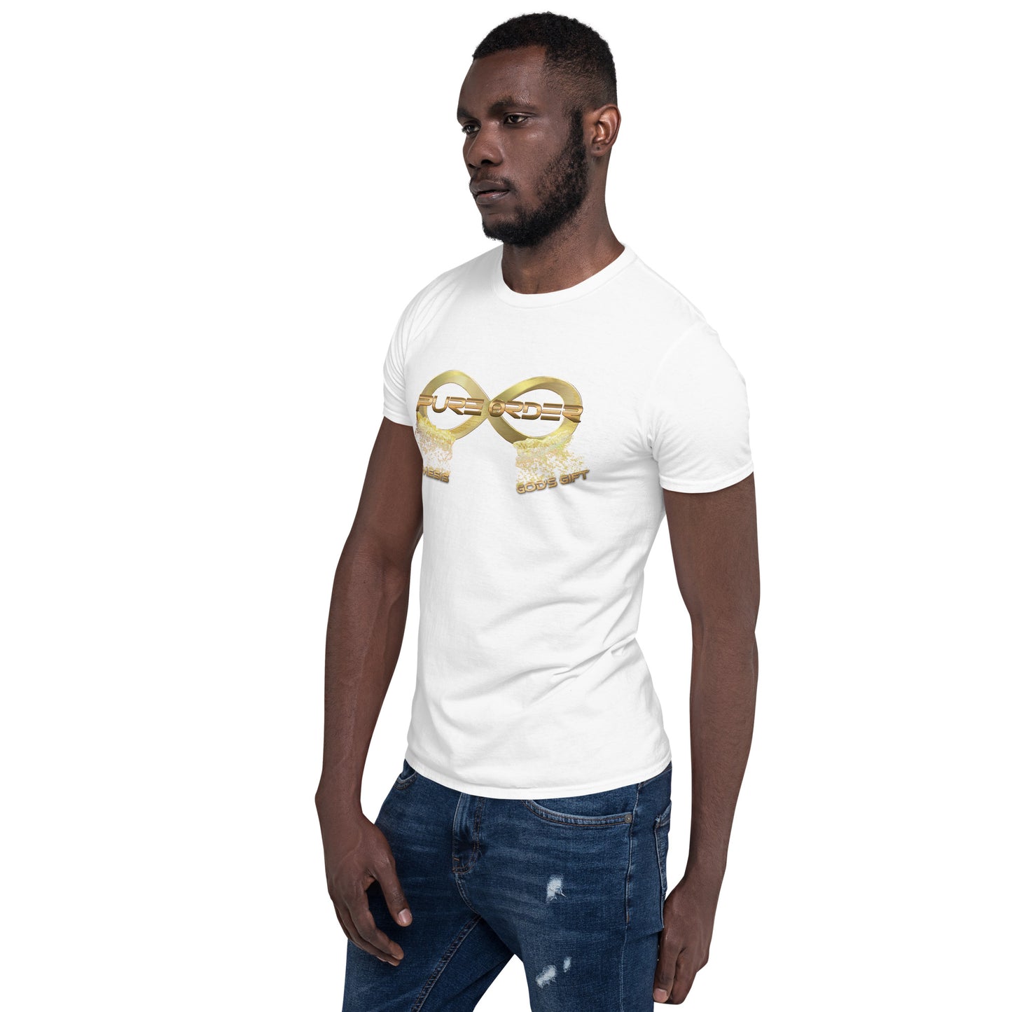 Short-Sleeve Unisex PURE ORDER T-Shirt with Print on back