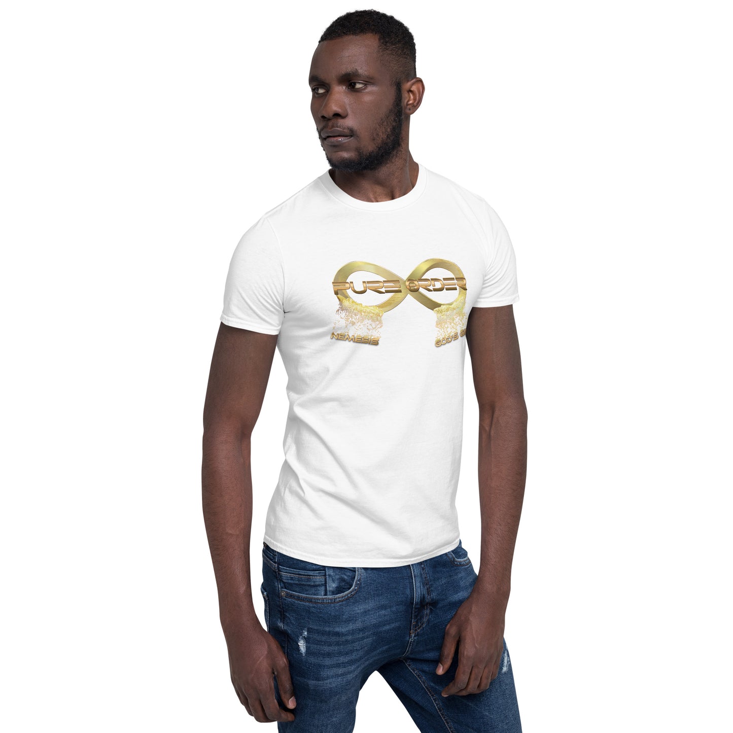 Short-Sleeve Unisex PURE ORDER T-Shirt with Print on back